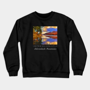 Impressionistic Adirondack Mountains Crewneck Sweatshirt